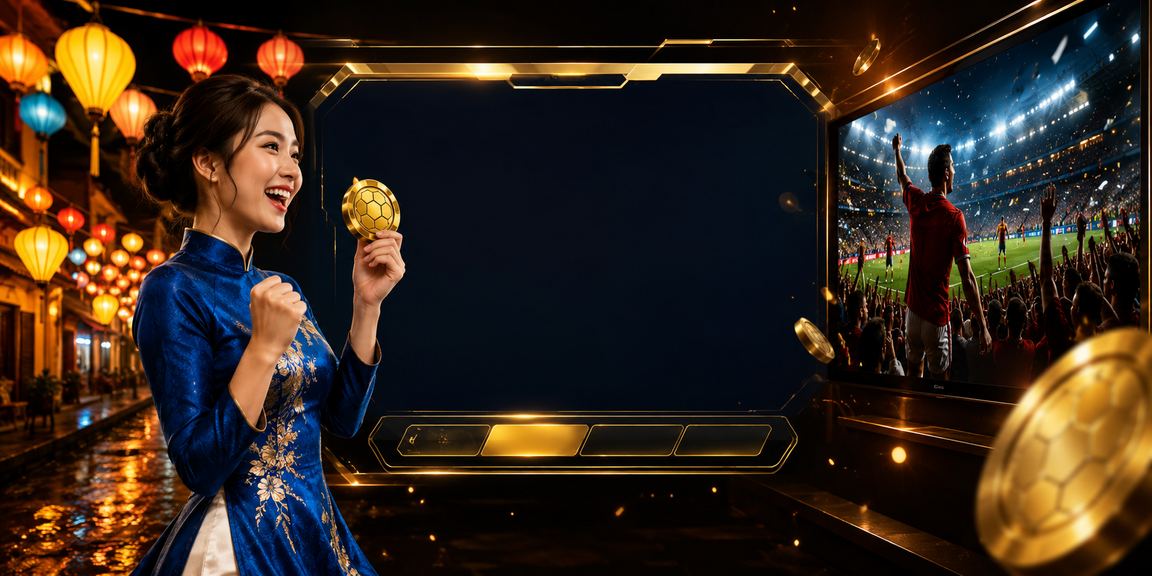 Người phụ nữ mặc áo dài tại Hội An trải nghiệm cá cược trực tuyến trên điện thoại